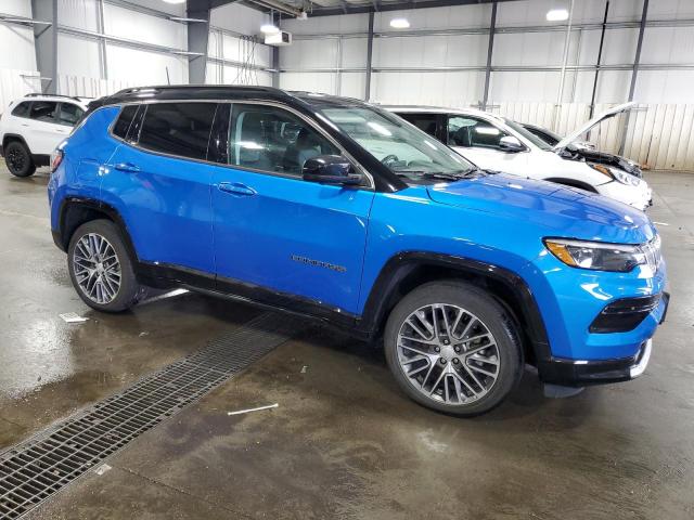 3C4NJDCB2NT193852 - 2022 JEEP COMPASS LIMITED 蓝色 照片 4