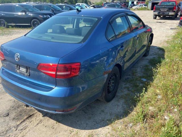 3VW1K7AJ4FM345338 - 2015 VOLKSWAGEN JETTA BASE BLUE photo 3
