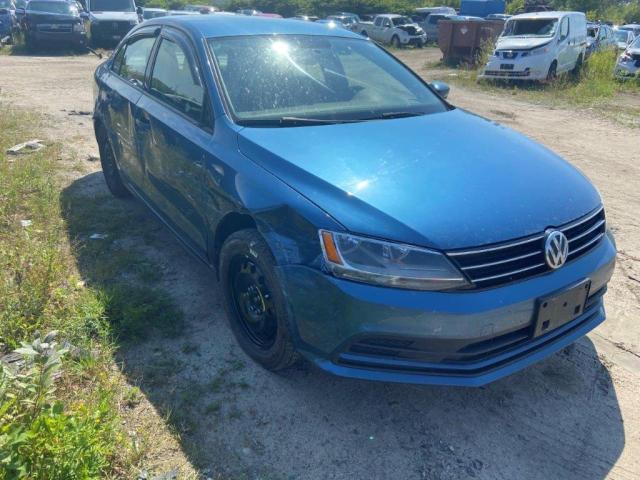 3VW1K7AJ4FM345338 - 2015 VOLKSWAGEN JETTA BASE BLUE photo 4