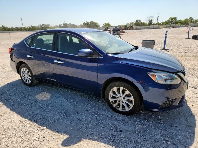 3N1AB7AP0KL604935 - 2019 NISSAN SENTRA S BLUE photo 4