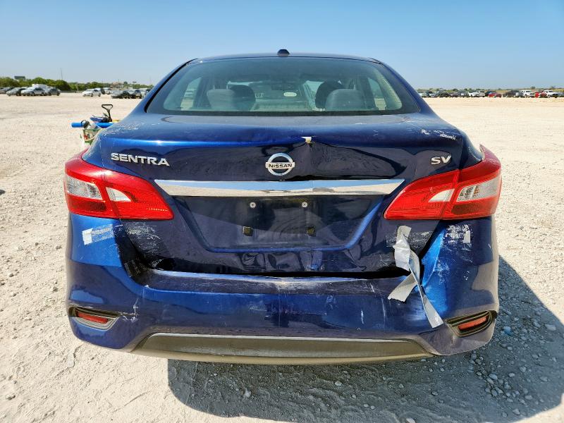 3N1AB7AP0KL604935 - 2019 NISSAN SENTRA S BLUE photo 6