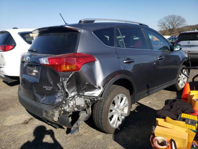 2T3DFREV8EW163975 - 2014 TOYOTA RAV4 LIMITED GRAY photo 4