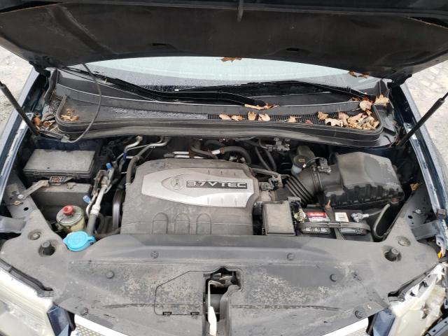 2HNYD28409H501015 - 2009 ACURA MDX AWD TECHNOLOGY BLUE photo 12