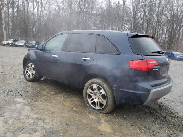 2HNYD28409H501015 - 2009 ACURA MDX AWD TECHNOLOGY BLUE photo 2