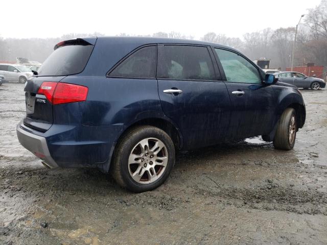 2HNYD28409H501015 - 2009 ACURA MDX AWD TECHNOLOGY BLUE photo 3