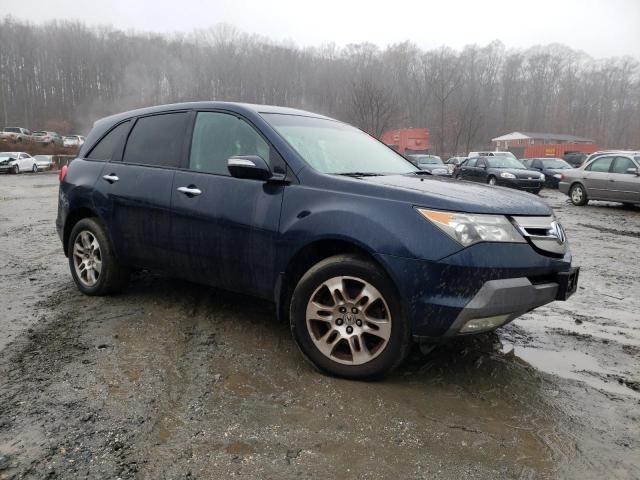 2HNYD28409H501015 - 2009 ACURA MDX AWD TECHNOLOGY BLUE photo 4