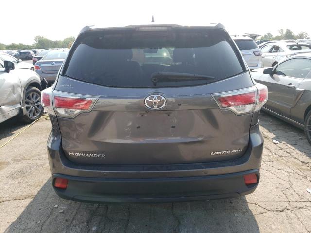 5TDDKRFH1GS262842 - 2016 TOYOTA HIGHLANDER LIMITED GRAY photo 6