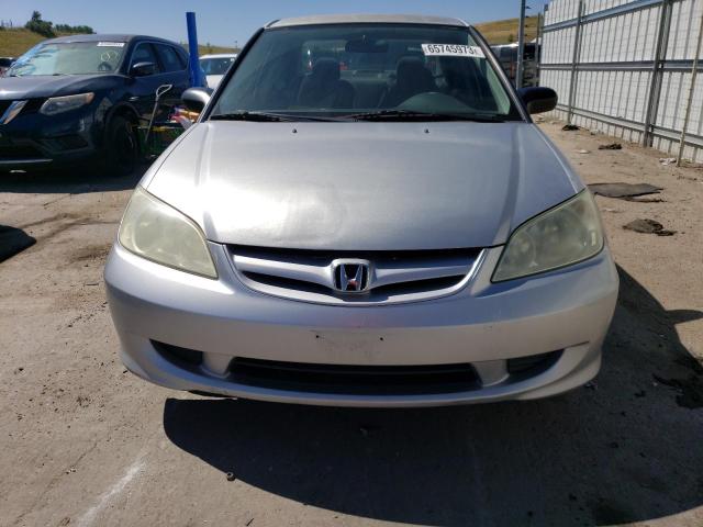 2HGES16585H576822 - 2005 HONDA CIVIC LX SILVER photo 5