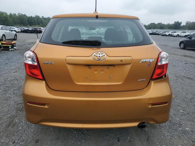 2T1LE40E29C003101 - 2009 TOYOTA COROLLA MA S ORANGE photo 6