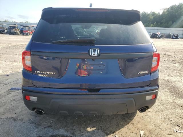 5FNYF8H53MB036305 - 2021 HONDA PASSPORT EXL Bleu photo 6