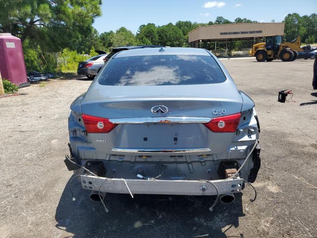 JN1BV7AR1EM682244 - 2014 INFINITI Q50 BASE TEAL photo 6