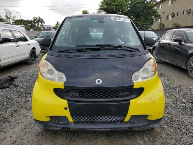 WMEEJ31X78K201587 - 2008 SMART FORTWO PURE YELLOW photo 5