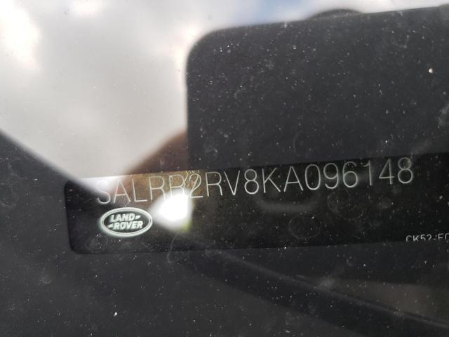 SALRR2RV8KA096148 - 2019 LAND ROVER DISCOVERY HSE BLUE photo 12