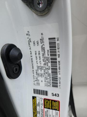 3TMAZ5CN4KM089053 - 2019 TOYOTA TACOMA DOUBLE CAB WHITE photo 12
