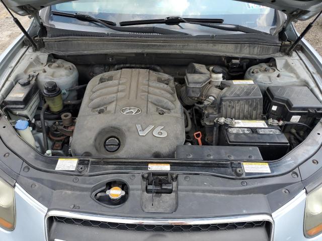 5NMSH73E27H125559 - 2007 HYUNDAI SANTA FE SE BLUE photo 12