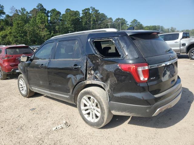 1FM5K7D83HGE33464 - 2017 FORD EXPLORER XLT BLACK photo 2