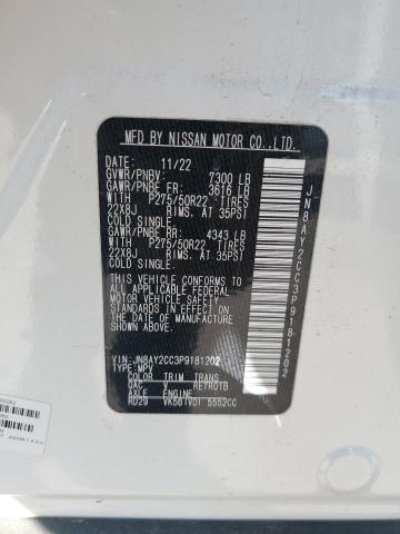 JN8AY2CC3P9181202 - 2023 NISSAN ARMADA PLATINUM Ақ фото 13