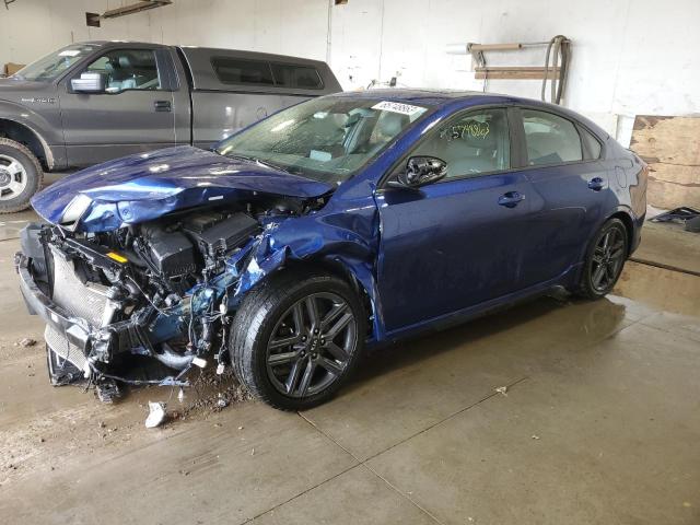 3KPF34AD2ME384564 - 2021 KIA FORTE GT LINE BLUE photo 1