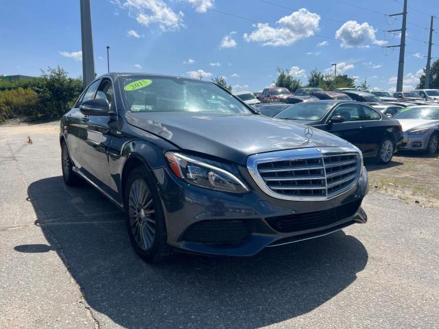 55SWF4KB2FU040362 - 2015 MERCEDES-BENZ C 300 4MATIC GRAY photo 1