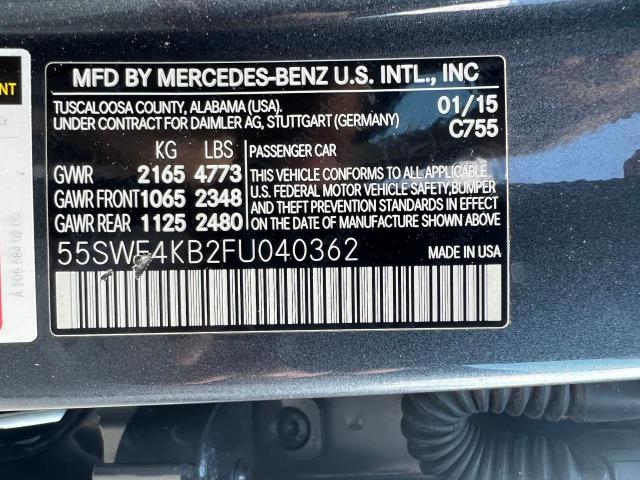 55SWF4KB2FU040362 - 2015 MERCEDES-BENZ C 300 4MATIC GRAY photo 10