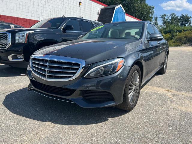 55SWF4KB2FU040362 - 2015 MERCEDES-BENZ C 300 4MATIC GRAY photo 2