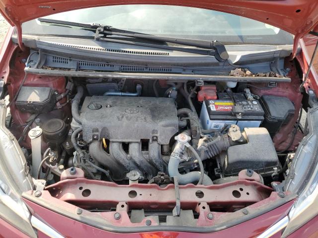 VNKKTUD37JA097678 - 2018 TOYOTA YARIS L Бордовый фото 11