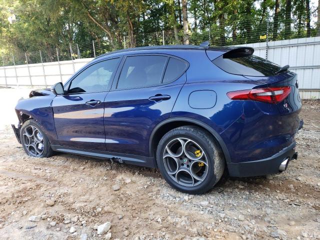 ZASFAKNN9J7C17585 - 2018 ALFA ROMEO STELVIO TI SPORT BLUE photo 2