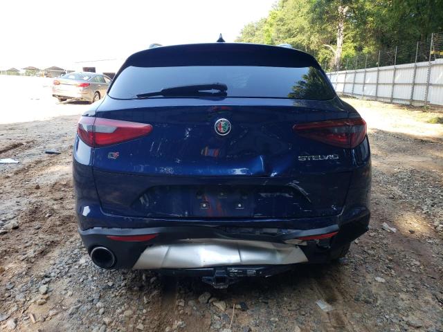 ZASFAKNN9J7C17585 - 2018 ALFA ROMEO STELVIO TI SPORT BLUE photo 6