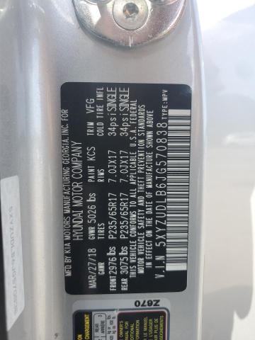 5XYZUDLB6JG570838 - 2018 HYUNDAI SANTA FE S Gümüş foto 14