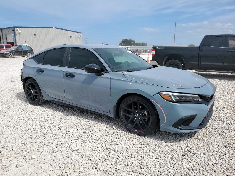 19XFL2H84NE010777 - 2022 HONDA CIVIC SPORT BLUE photo 4