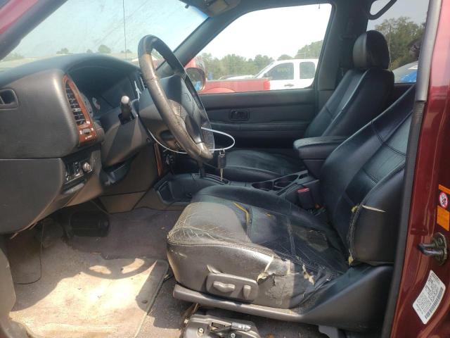 JN8DR07X01W513763 - 2001 NISSAN PATHFINDER LE მუქწითელი ფოტო 7