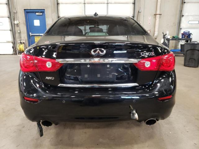 JN1BV7AR0FM395916 - 2015 INFINITI Q50 BASE BLACK photo 6