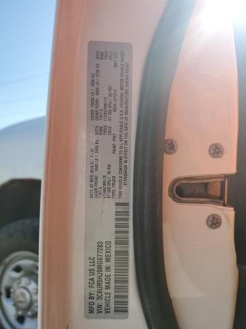 3C6UR5HJ9MG677283 - 2021 RAM 2500 TRADESMAN WHITE photo 12