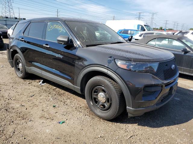 1FM5K8AW4MNA13713 - 2021 FORD EXPLORER POLICE INTERCEPTOR 黑色 照片 4