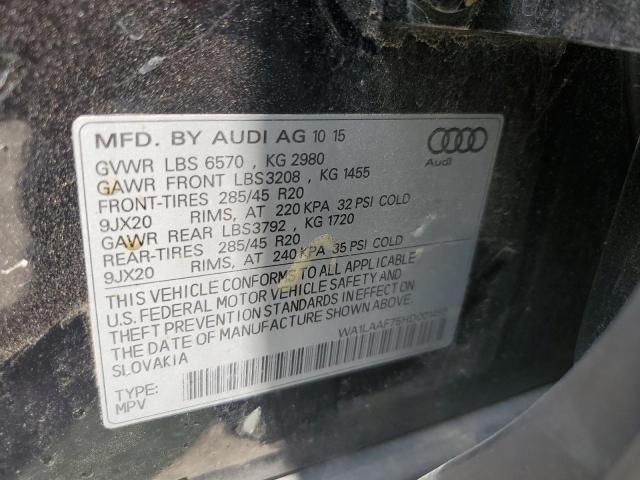 WA1LAAF75HD001485 - 2017 AUDI Q7 PREMIUM PLUS BLACK photo 13