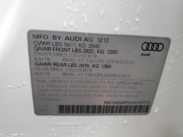 WA1WGAFP9DA046713 - 2013 AUDI Q5 PRESTIGE 白色 照片 13