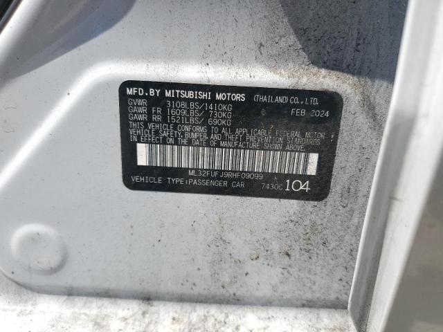 ML32FUFJ9RHF09099 - 2024 MITSUBISHI MIRAGE G4 ES WHITE photo 12