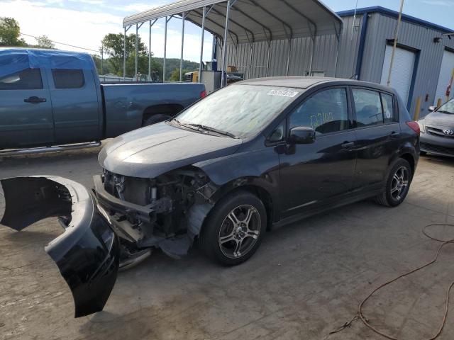 3N1BC13E08L380889 - 2008 NISSAN VERSA S BLACK photo 1