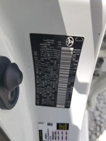 5YFEPMAE8MP214264 - 2021 TOYOTA COROLLA LE WHITE photo 12