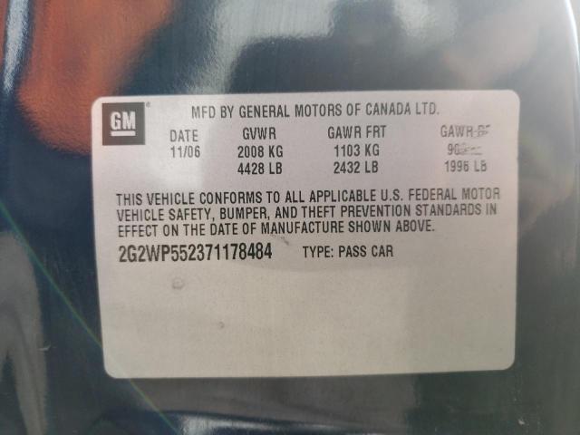 2G2WP552371178484 - 2007 PONTIAC GRAND PRIX 蓝色 照片 12