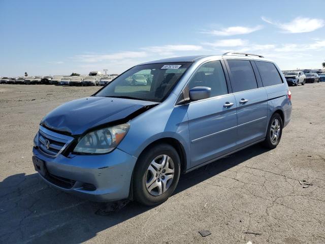 5FNRL384X6B005370 - 2006 HONDA ODYSSEY EX BLUE photo 1