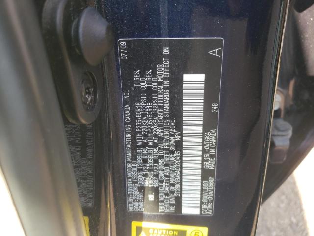 2T2BK1BA6AC020495 - 2010 LEXUS RX 350 BLUE photo 13