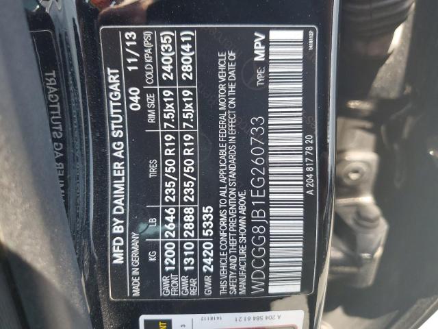 WDCGG8JB1EG260733 - 2014 MERCEDES-BENZ GLK 350 4MATIC BLACK photo 13