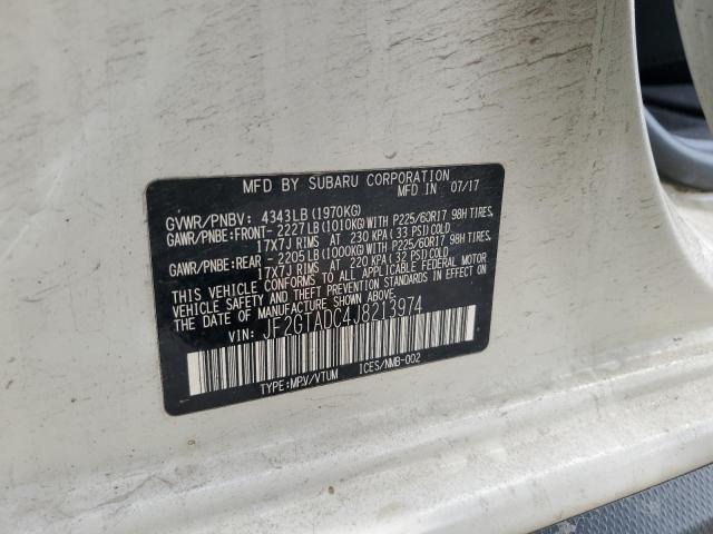 JF2GTADC4J8213974 - 2018 SUBARU CROSSTREK PREMIUM Ağ foto 14