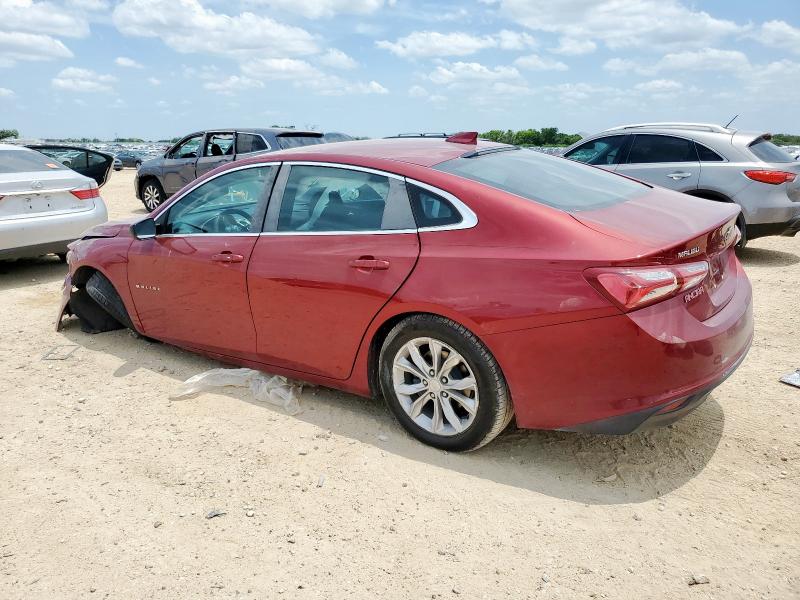 1G1ZD5ST1KF119622 - 2019 CHEVROLET MALIBU LT MAROON photo 2