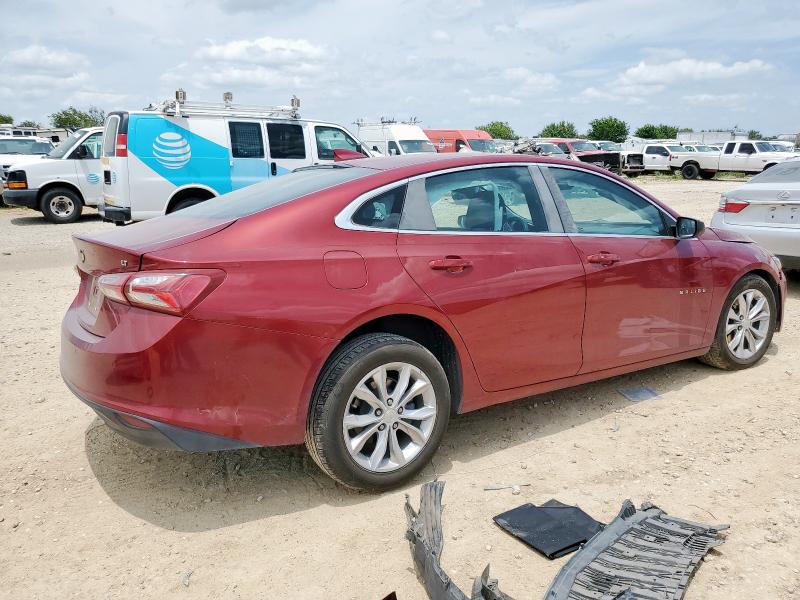 1G1ZD5ST1KF119622 - 2019 CHEVROLET MALIBU LT MAROON photo 3