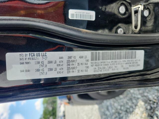 3C4NJDBB1JT108141 - 2018 JEEP COMPASS LATITUDE BLACK photo 12