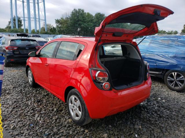 1G1JA6SG3G4118618 - 2016 CHEVROLET SONIC LS წითელი ფოტო 2