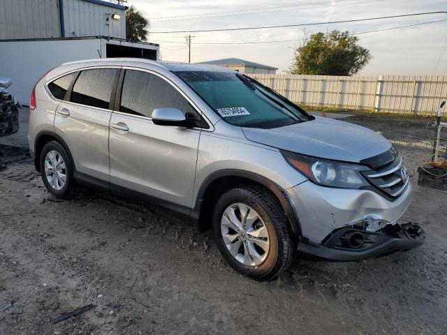 2HKRM3H76EH553048 - 2014 HONDA CR-V EXL SILVER photo 4