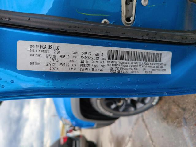 1C4PJMBN5LD612705 - 2020 JEEP CHEROKEE TRAILHAWK BLUE photo 14